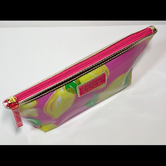 Lilly Pulitzer for Estée Lauder Lemons Print Cosmetic Makeup Bag NEW - Picture 4 of 10